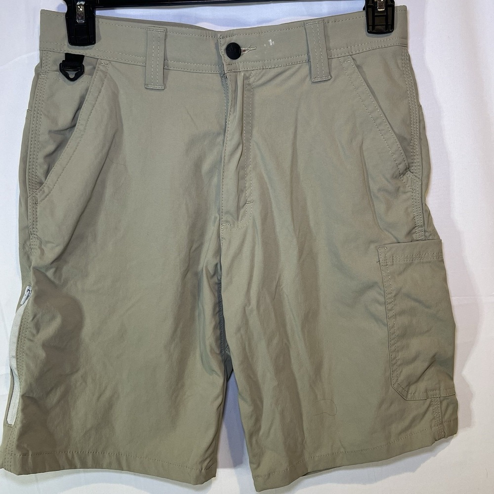Wrangler Utility Shorts Men's Size 30 Khaki Side Elastic Outdoor Performance‎